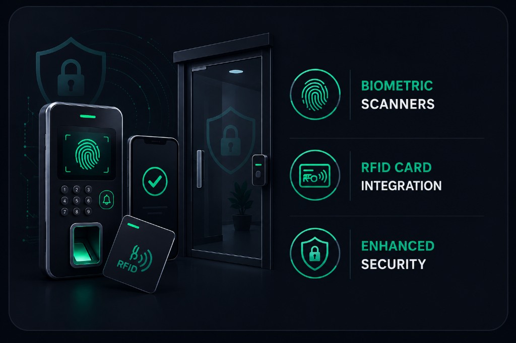 Enterprise access control and biometric security infrastructure