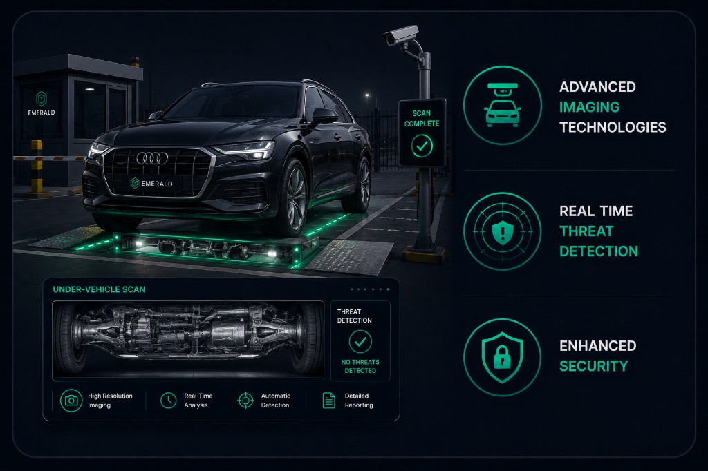 Secure checkpoint vehicle scanning and inspection